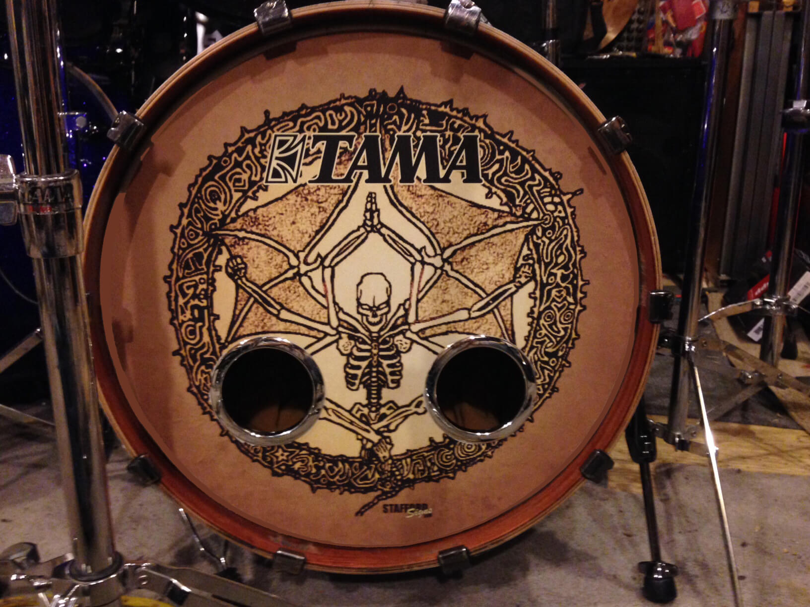 Removable bass on sale drum logos